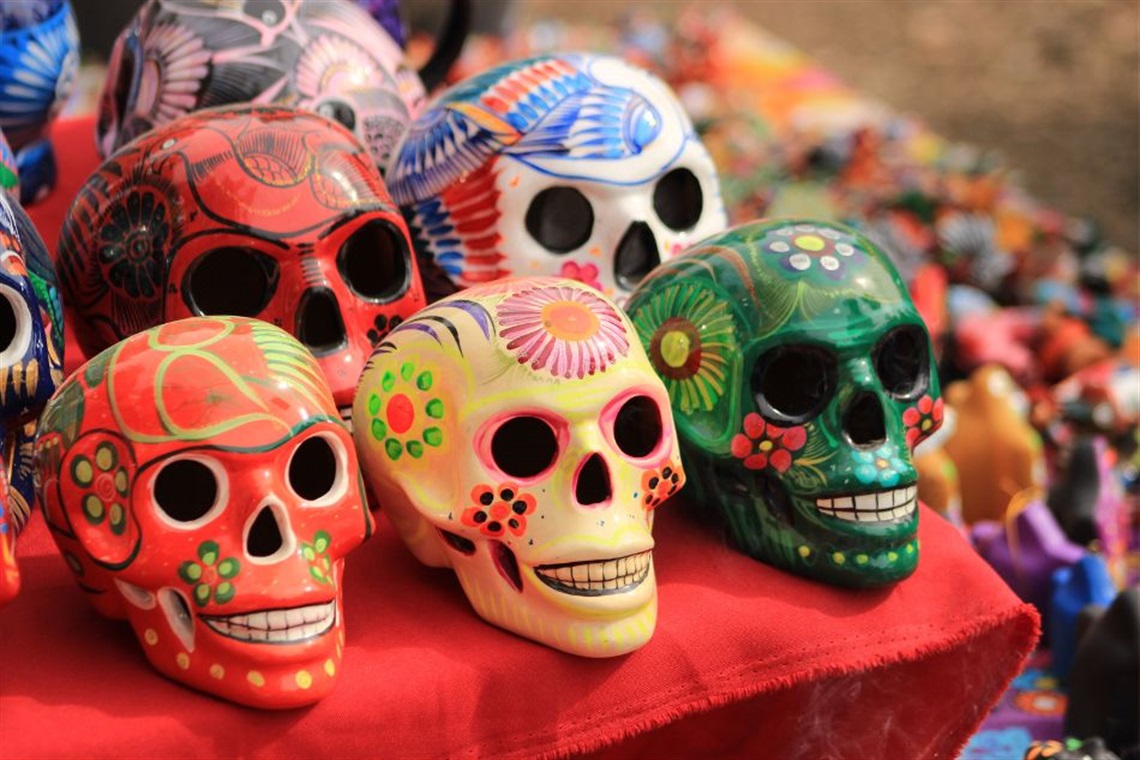 Colorful Sugar Skulls