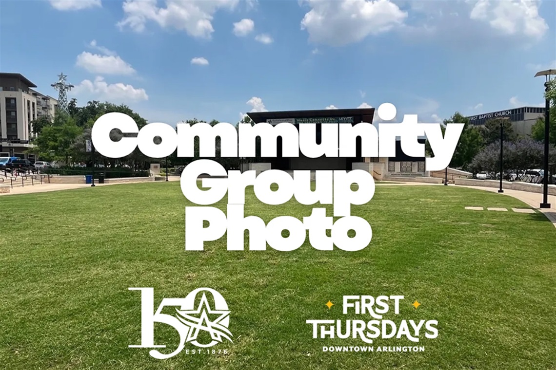 Levitt Lawn in the background with the words 