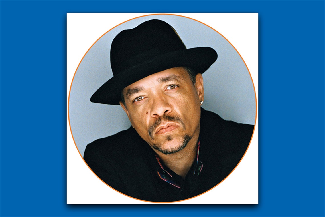 Ice-T poses for headshot picture.