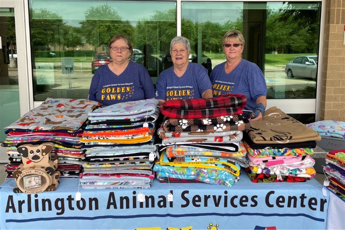 Animal Service Golden Paws program Aging Well Arlington