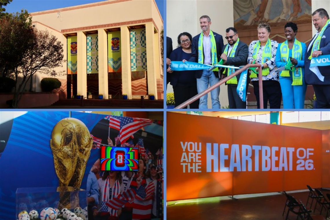 FIFA World Cup 2026 Volunteer Center opens in Dallas Fair Park on Nov. 18, 2025.
