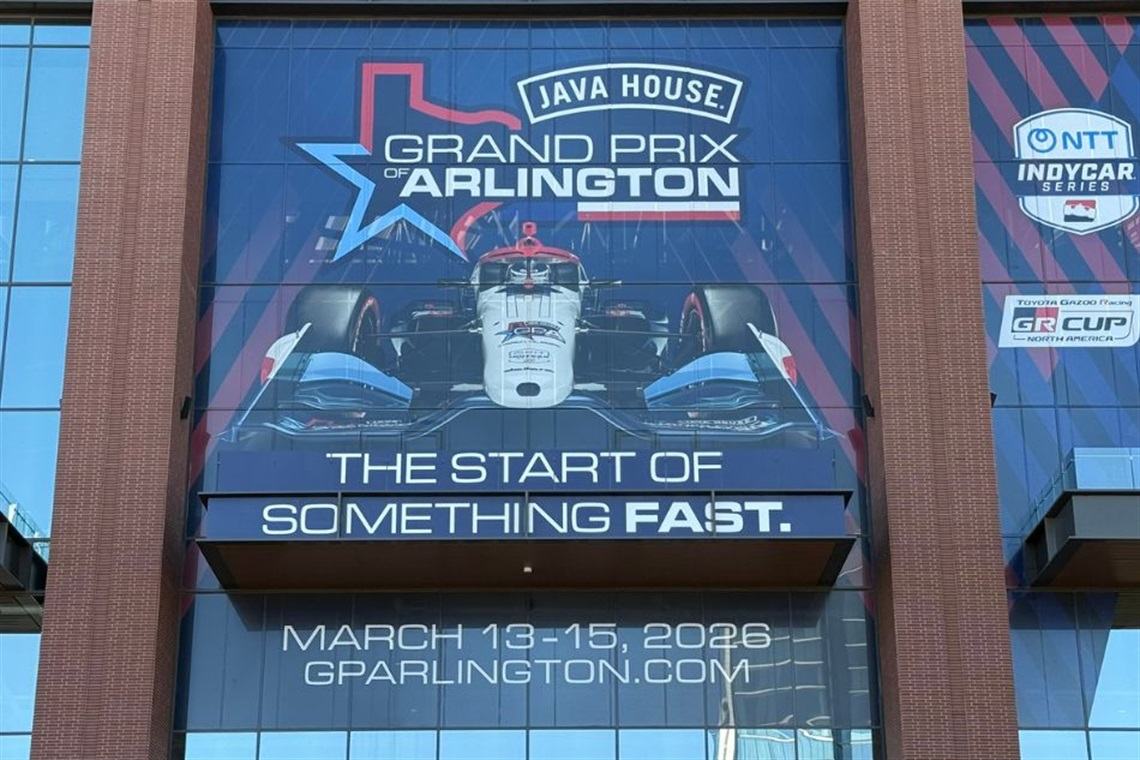 Grand Prix of Arlington Mural at Globe Life Field. Photo credit: Ty Makar, City of Arlington