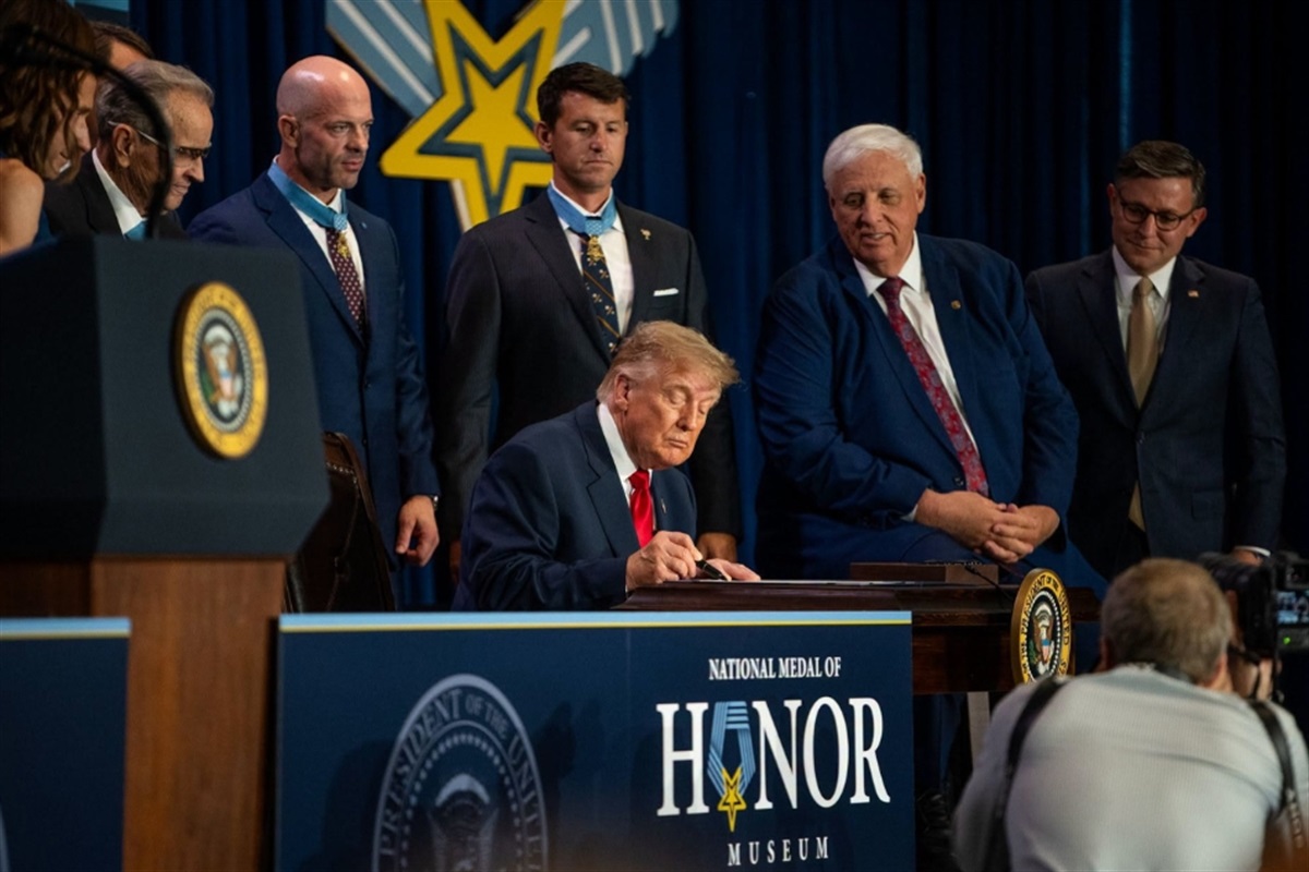 President Trump Signs National Medal of Honor Monument Location Act