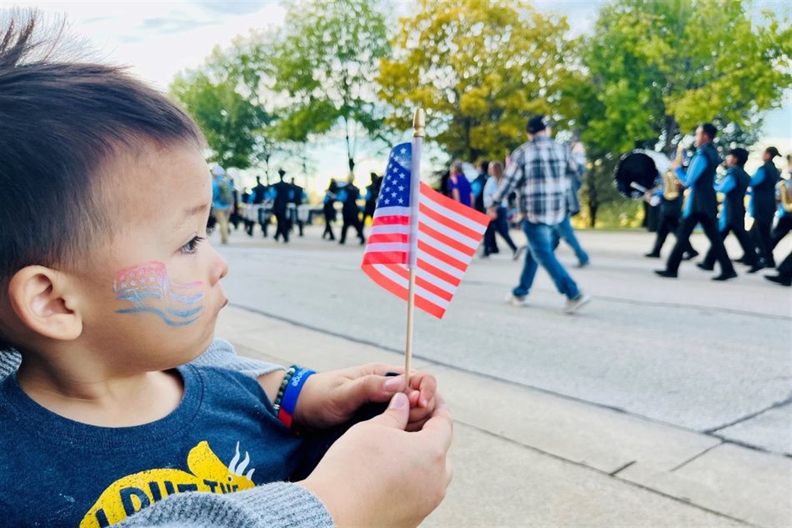 Veterans Day Parade in Arlington in 2024.