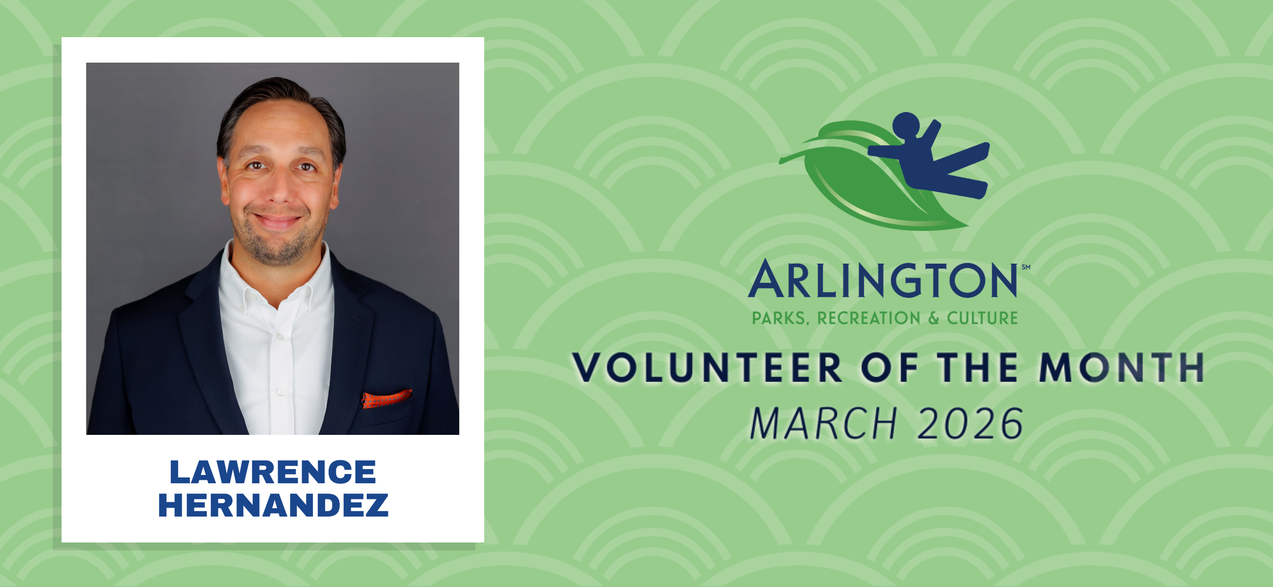 Banner showing the Volunteer of the Month