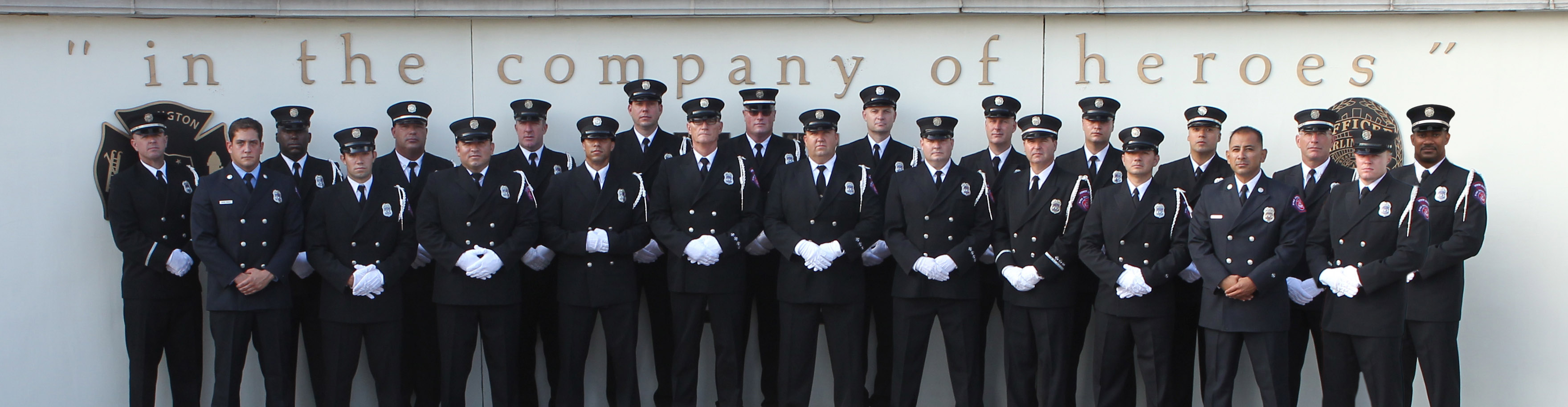 Arlington Fire Department Honor Guard members