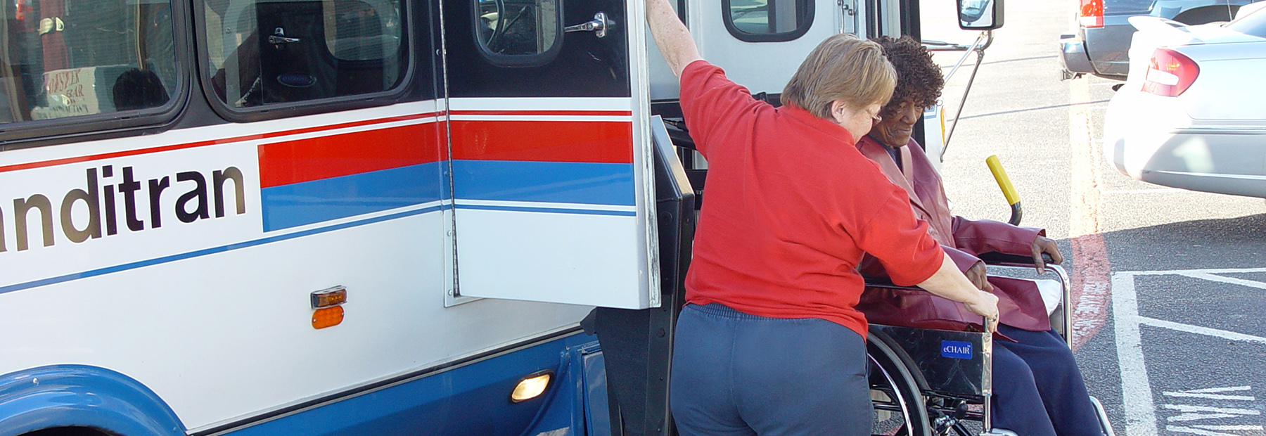Passenger Exiting Handitran