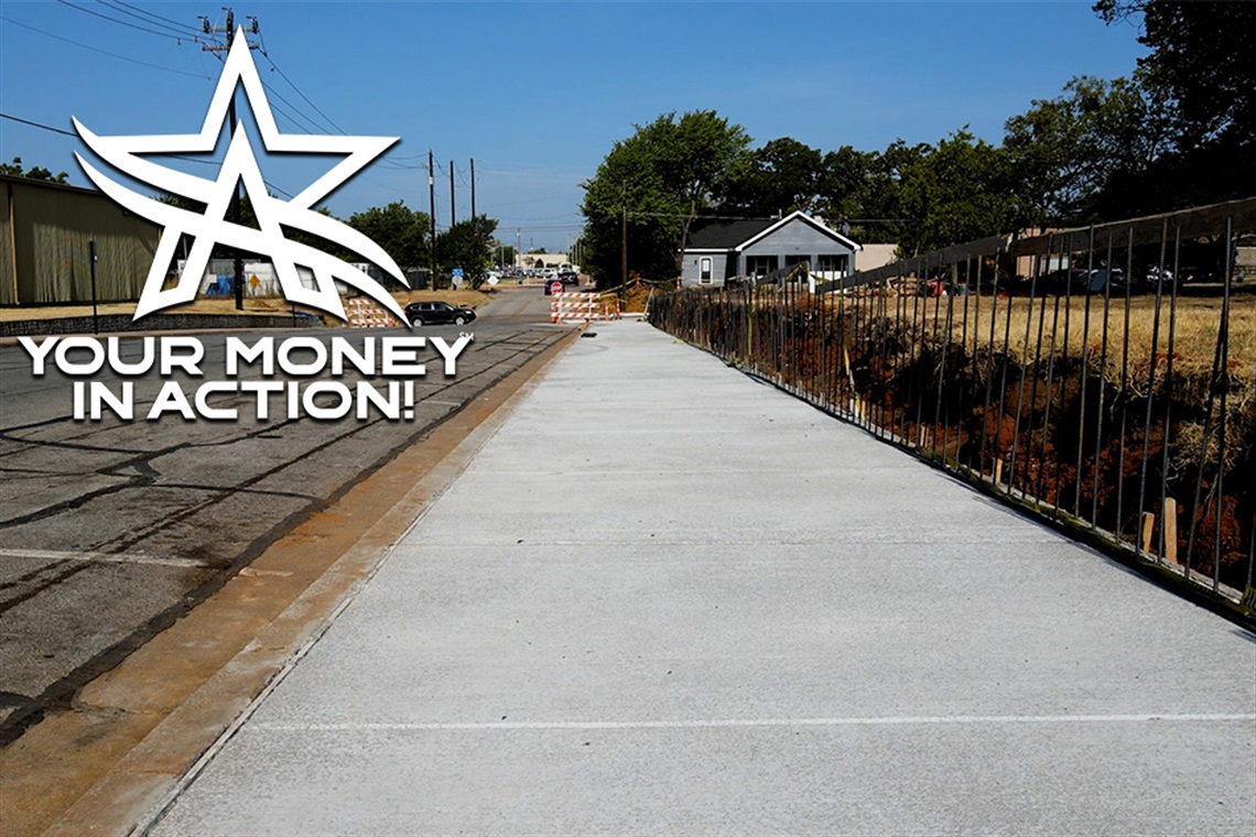 Your Money in Action Sidewalk Improvements