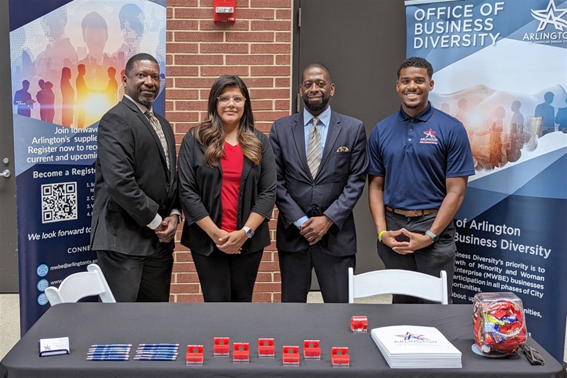 From left to right: Ron Jordan, Nohemi Sanchez, Sherman Powers, Nathaniel Johnson