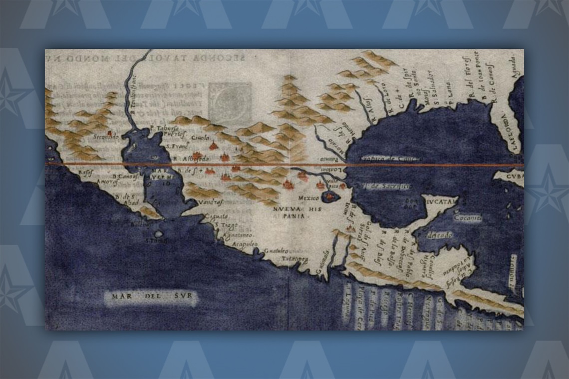 Ruscelli map from 1574