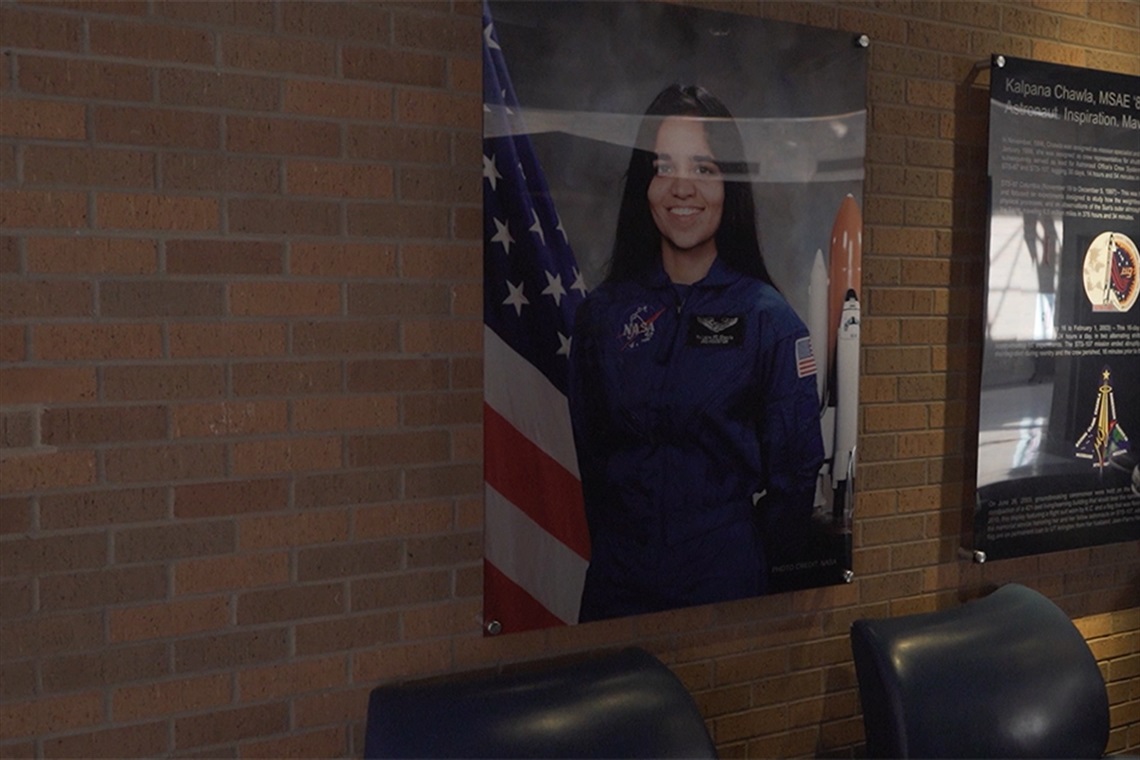 Kalpana Chawla Memorial located on campus of the University of Texas at Arlington
