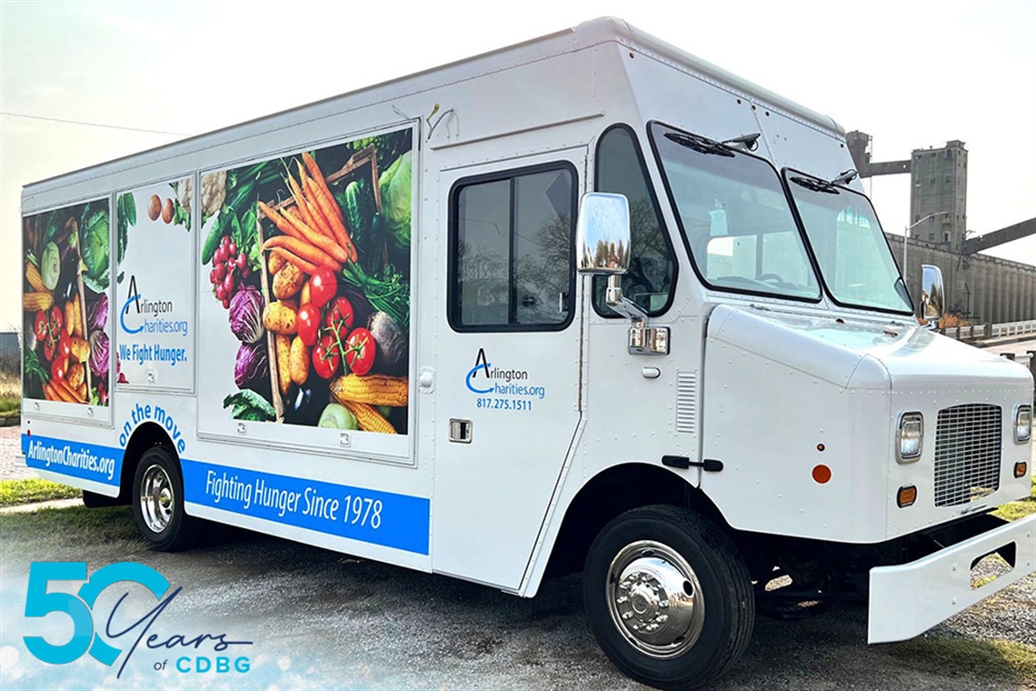 photo of Arlington Charities delivery truck
