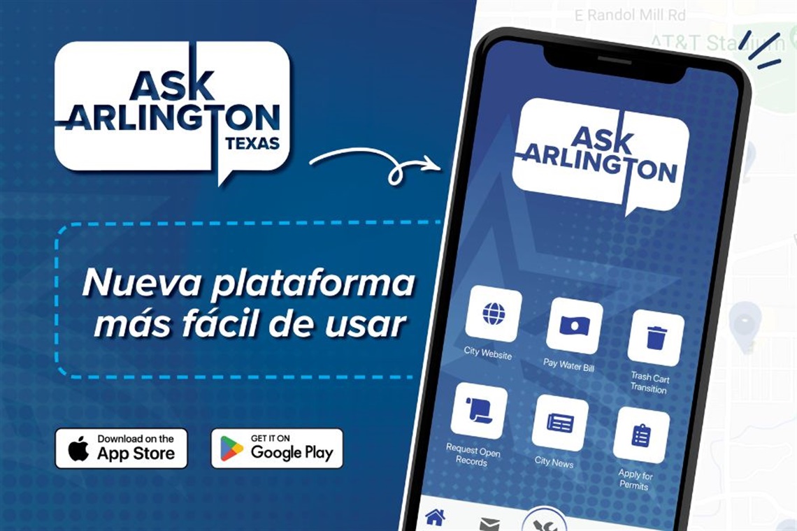 Ask Arlington App on Cellphone in Spanish