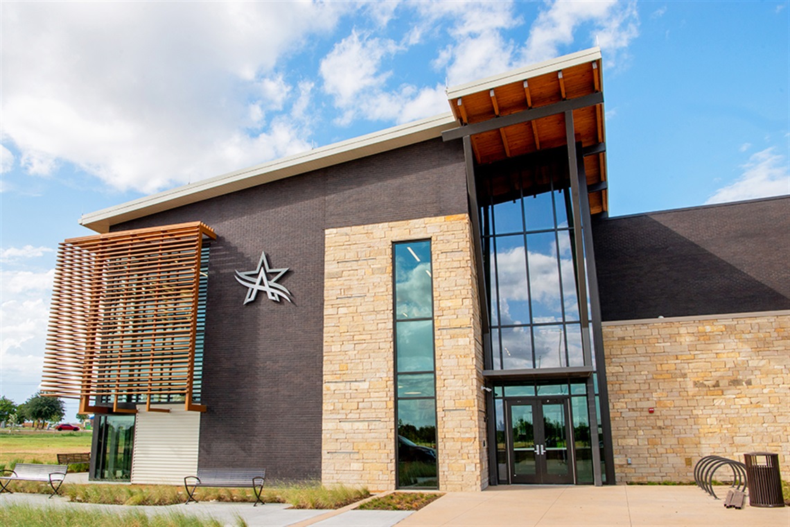 Exterior of The Beacon Recreation Center front entrance