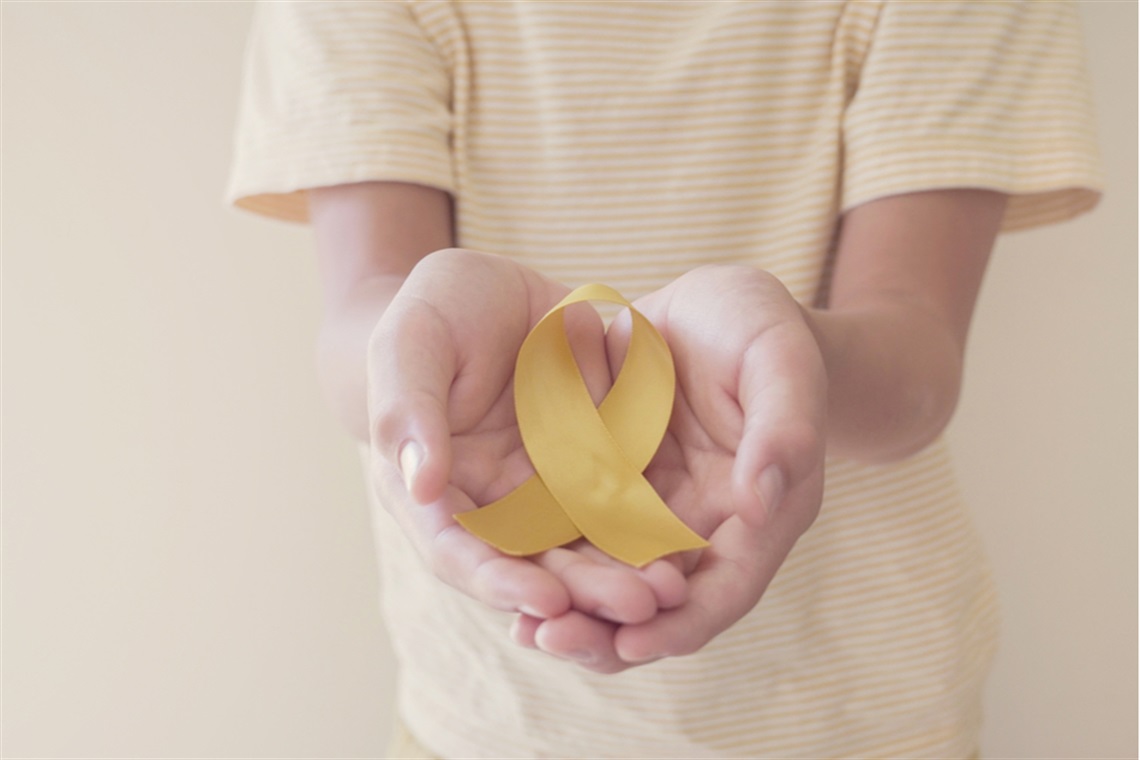 Suicide Prevention Month yellow ribbon
