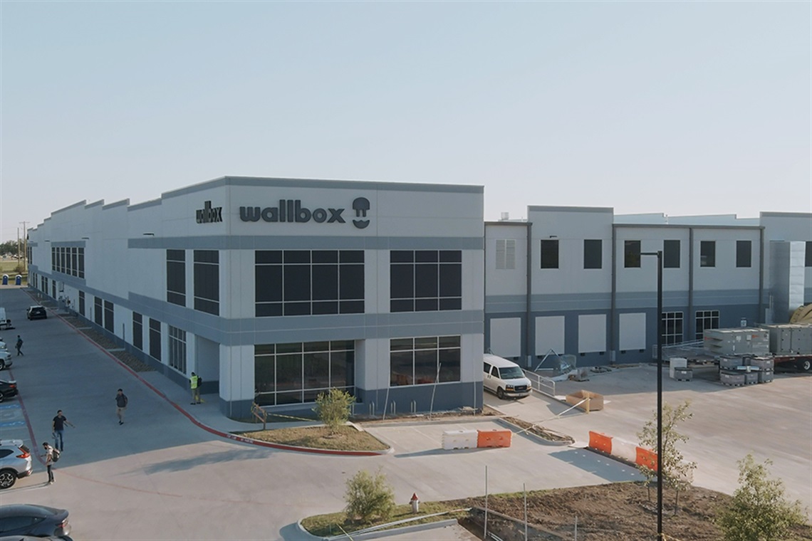 photo of Wallbox's factory in Arlington